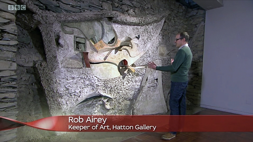 Curator Rob Airey in the Hatton Gallery